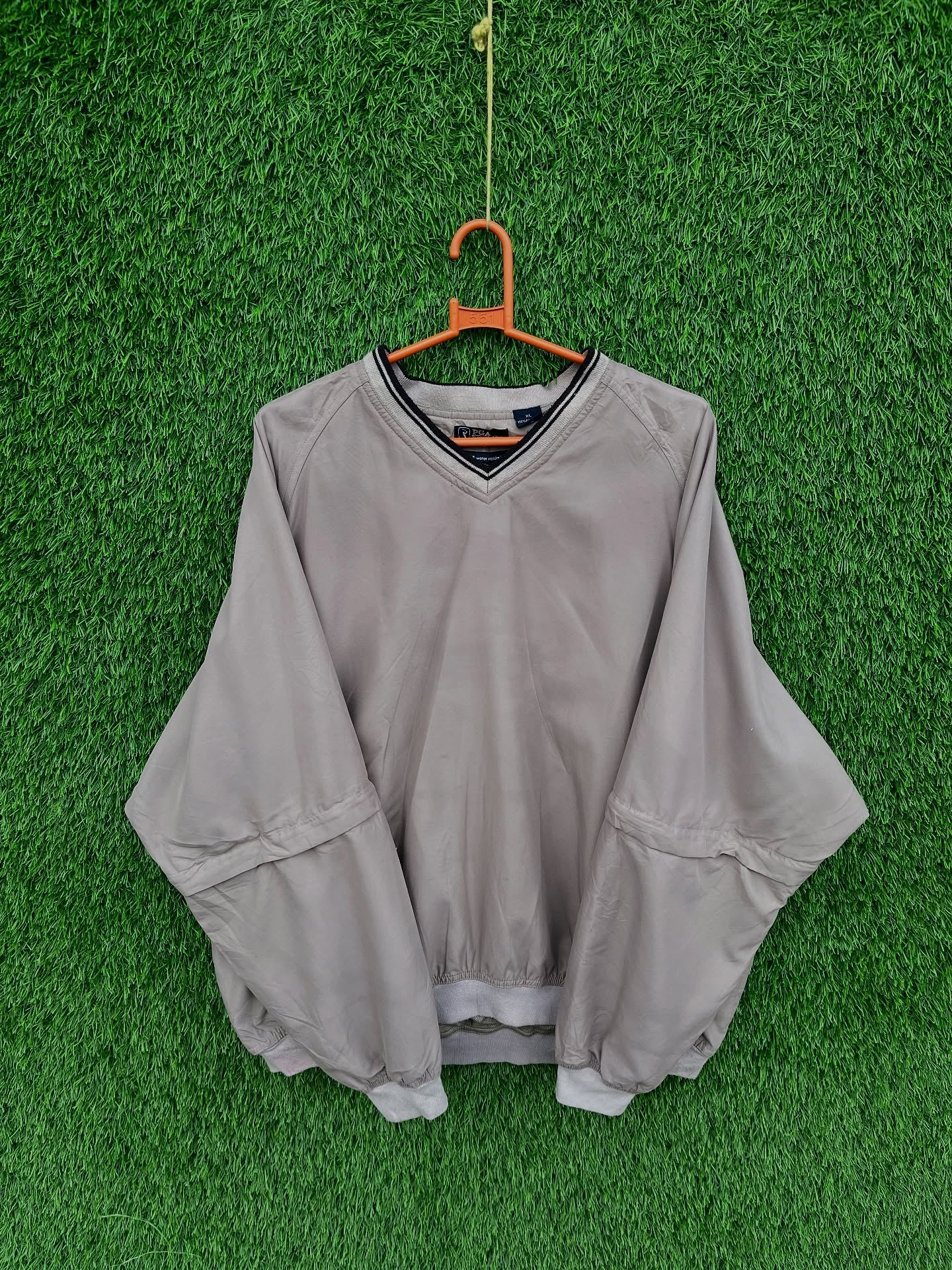 Sleeve Men's V Neck Golf Pullover Windbreaker Pga Tour