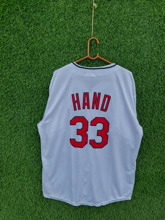 MLB Indians Hand 33 (Oversized Half Sleeve T shirt or Jersey Unisex)