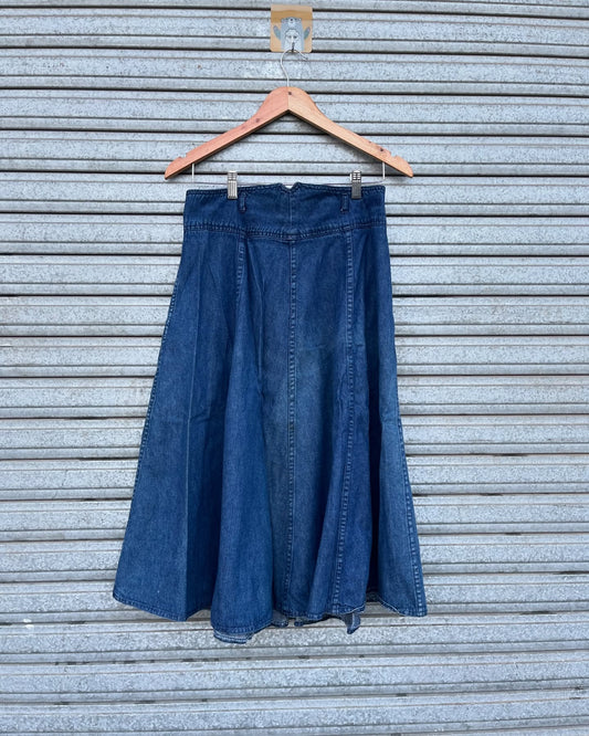 Long Skirt French Navy