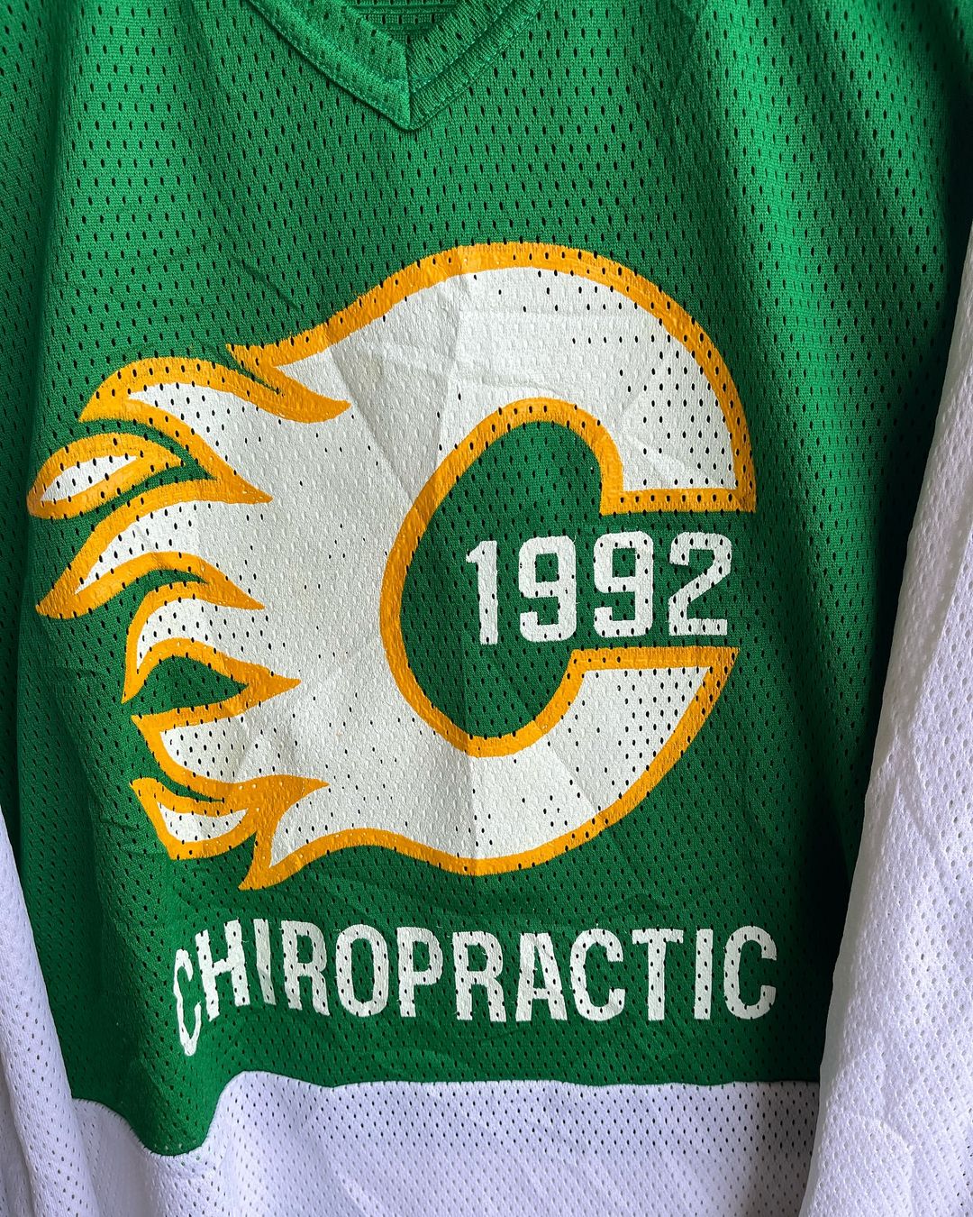 Ice Hockey Jersey Chiropractic 1992 (Oversized Full Sleeve Ice hockey T Shirt or jersey unisex)
