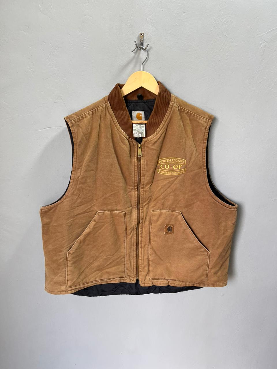 Carhartt vintageブラウン ジャンパー Rare Vintage North coast Carhartt Jacket Downvest – Thrift Wallet