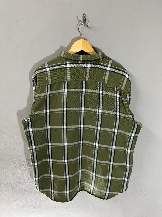 Old Navy Vintage Heavy Flannel Shirt for Men & Women | Oversized Checked Cotton Shirt | Winter Casual Wear India