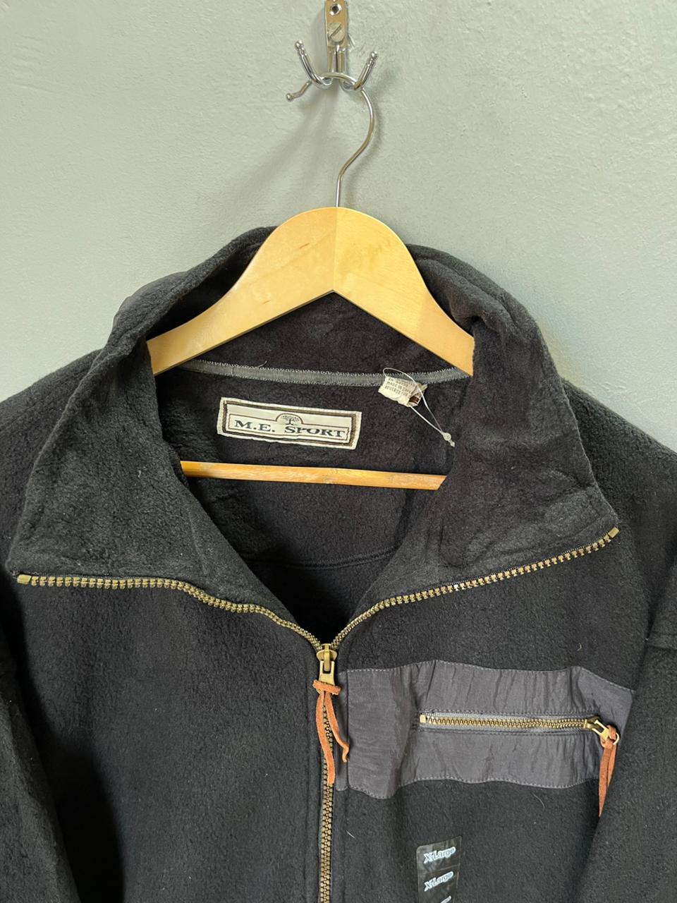 ME SPORTS front zipper | Fleece Jacket | Oversized Streetwear | Winterwear | Men Women | Cozy Fashion | Gym Fit | Online Shopping