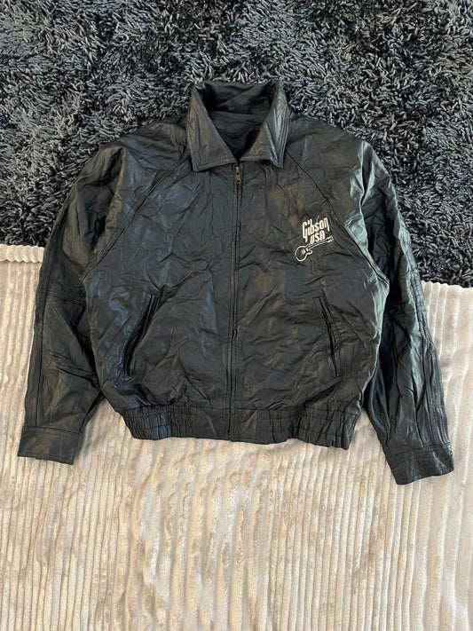 Gibson USA | Bomber Leather Jacket| Winterwear|Streetwear