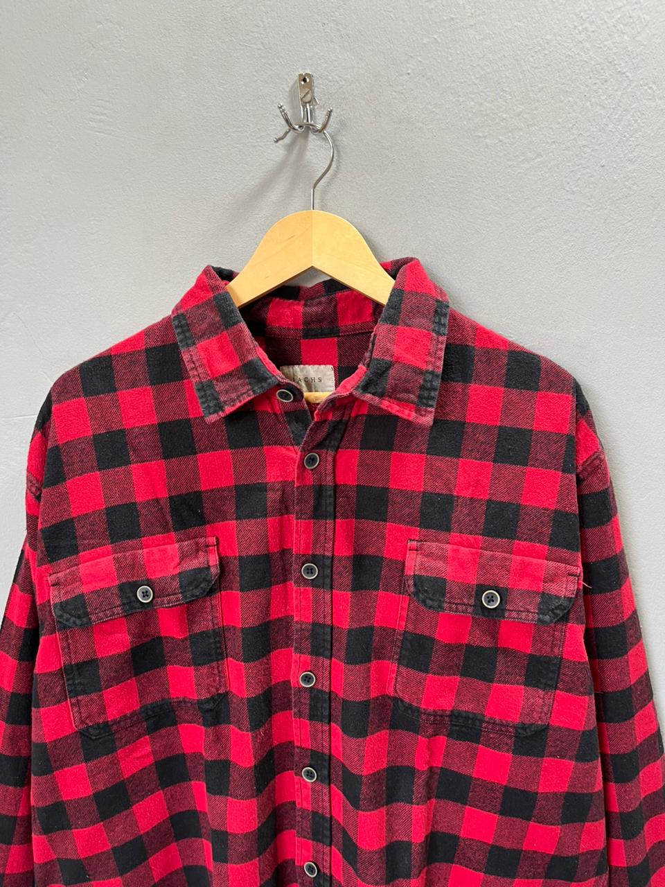 JACHS Heavy Flannel Shirt for Men & Women | Oversized Checked Cotton Shirt | Winter Casual Wear India
