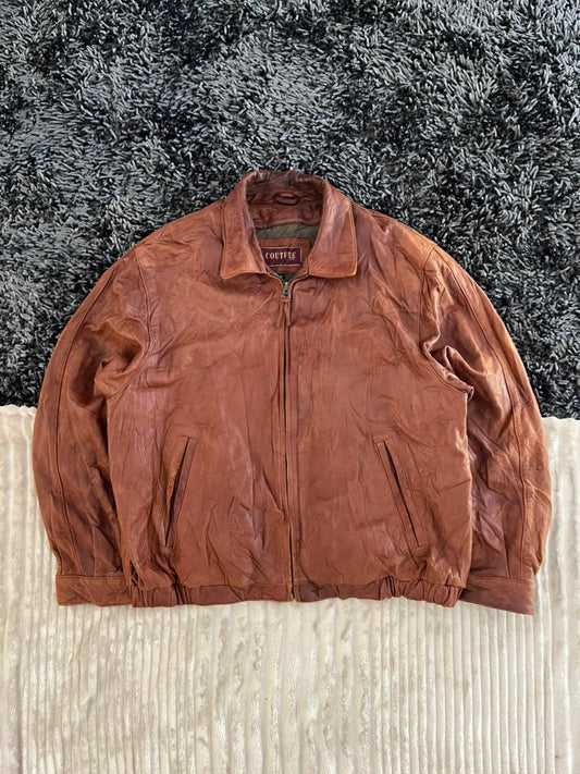 Couture | Vintage Leather Jacket| Winterwear|Streetwear