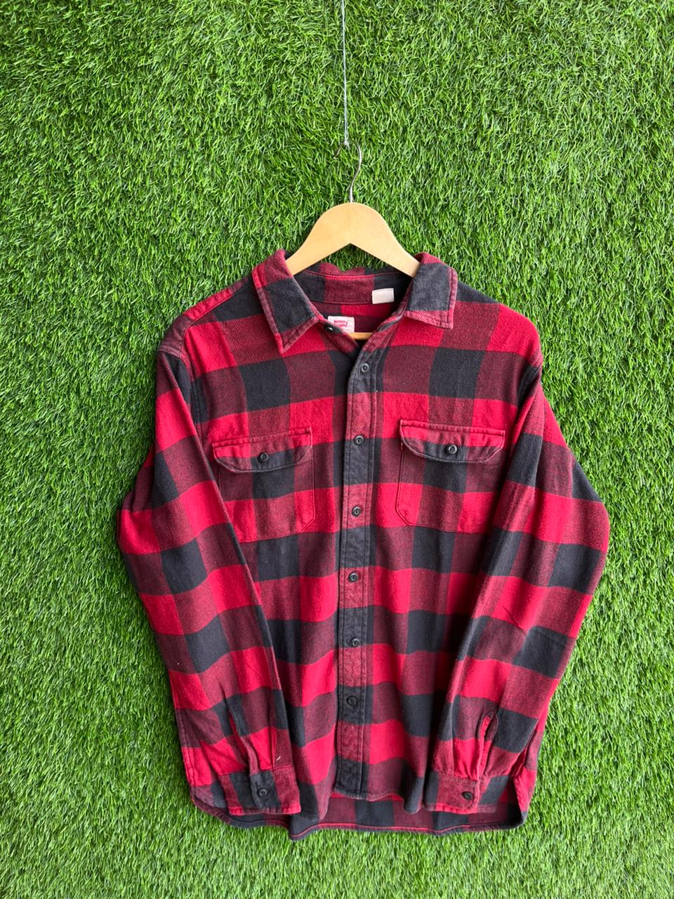 Heavy LEVIS Flannel Shirt for Men & Women | Oversized Checked Cotton Shirt | Winter Casual Wear India