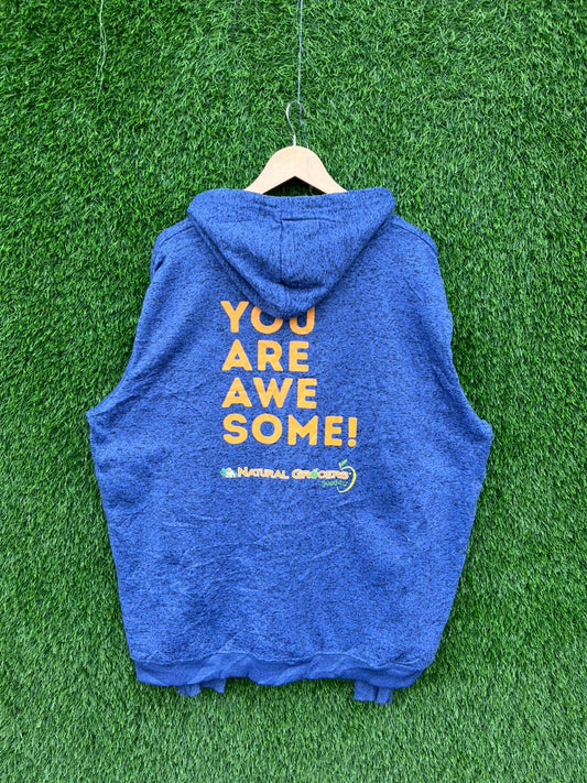 YOU ARE AWESOME Vintage Hoodie || Unisex | Thrifted Streetwear |