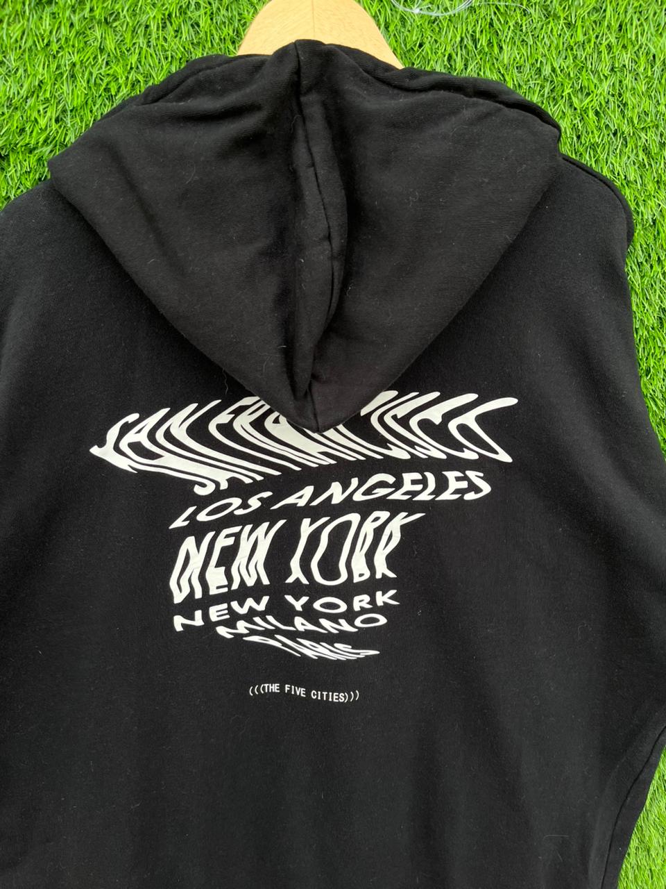 FIVE CITIES Vintage Hoodie || Unisex | Thrifted Streetwear |