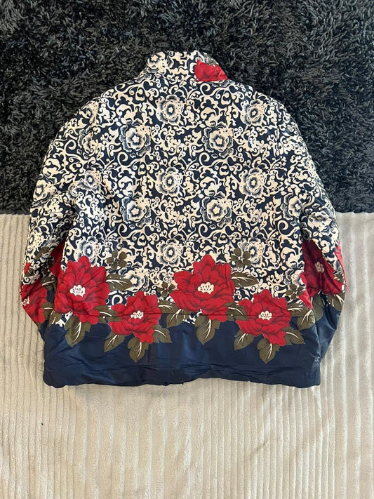 Floral | Full frontal zipper | Jacket | Oversized Streetwear | Winterwear | Men Women | Cozy Fashion | Gym Fit | Online Shopping