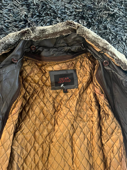 OSCAR LEOPARD Leather jacket | Winterwear|Streetwear | Women leather jacket