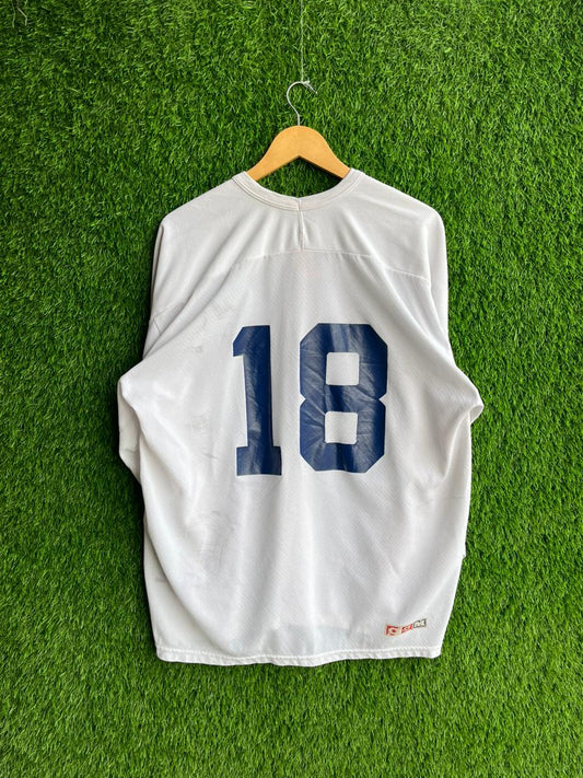 Ice hockey plain white 18 Jersey |Vintage Oversized Streetwear | Men Women | Online Shopping