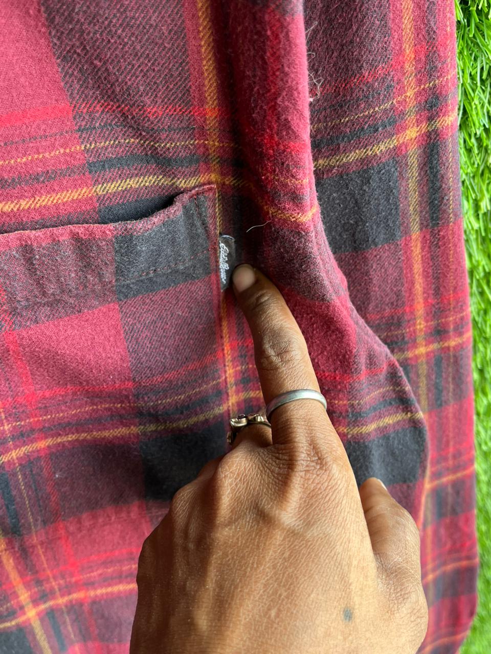Eddie Bauer Flannel Shirt for Men & Women | Oversized Checked Cotton Shirt | Winter Casual Wear India