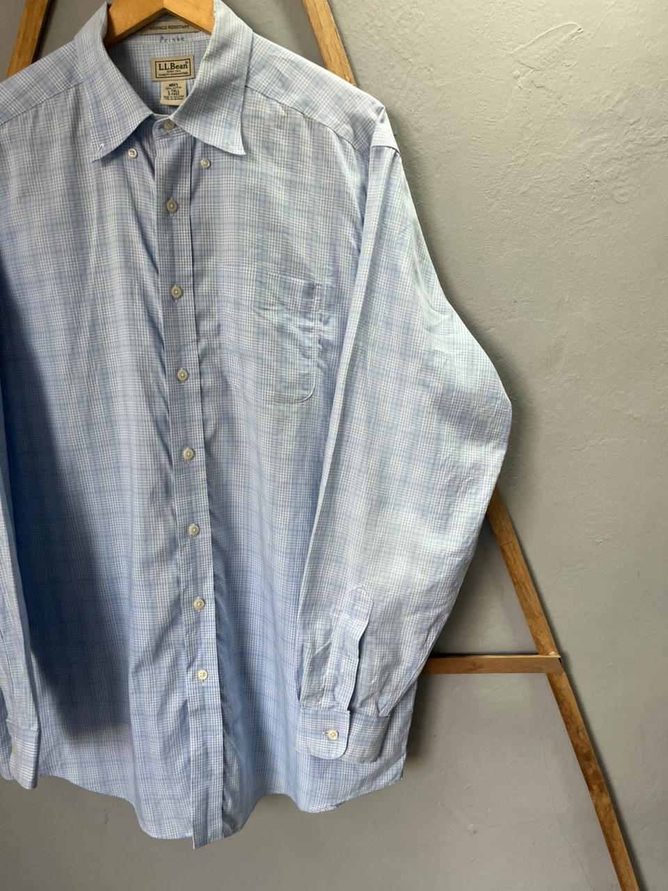 L.L.Bean checked Shirt | Full Sleeves |Korean-Inspired Oversized Fit | Lightweight Summer Wear | Men Women | Online Shopping