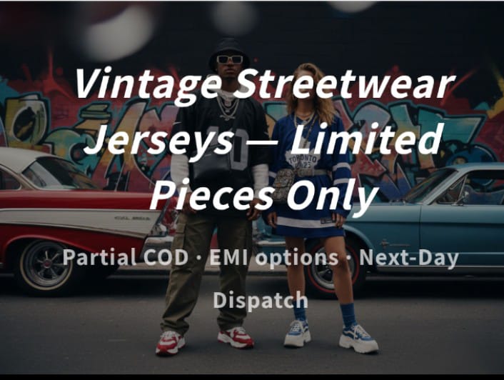 Vintage Streetwear Jerseys — Limited Pieces Only