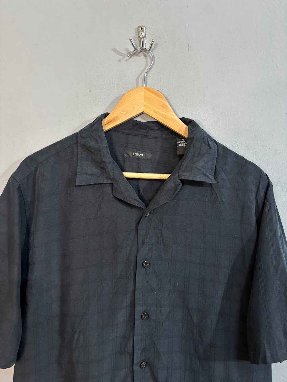 Half Sleeve Shirts Retro Distressed Alfani