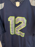 Half Sleeve Jerseys Oversized Streetwear Seahawks 12