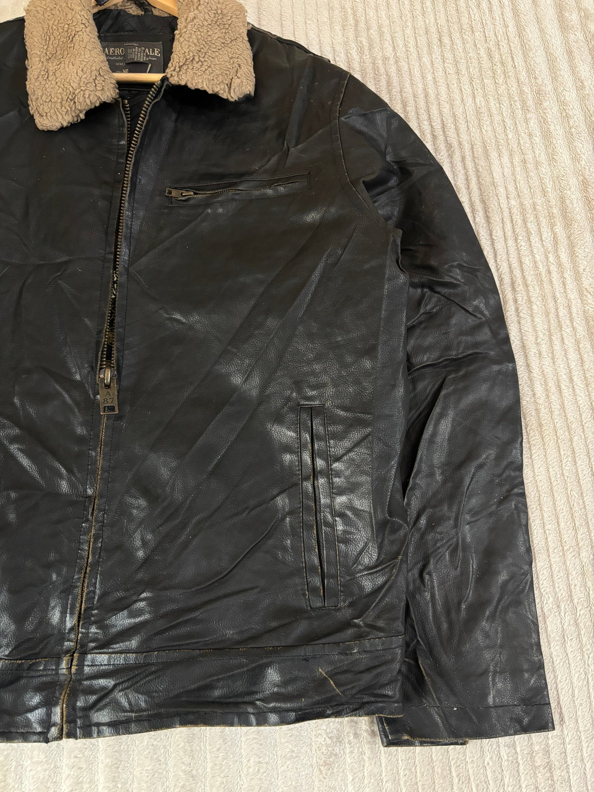 Leather Jackets Vintage Streetwear Aeropostale