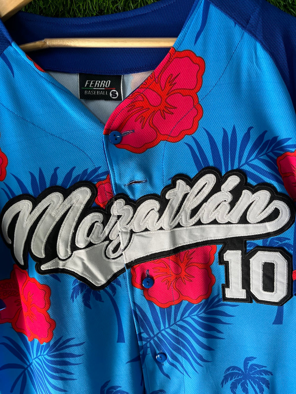 Mazatlan 10 MLB jersey detail