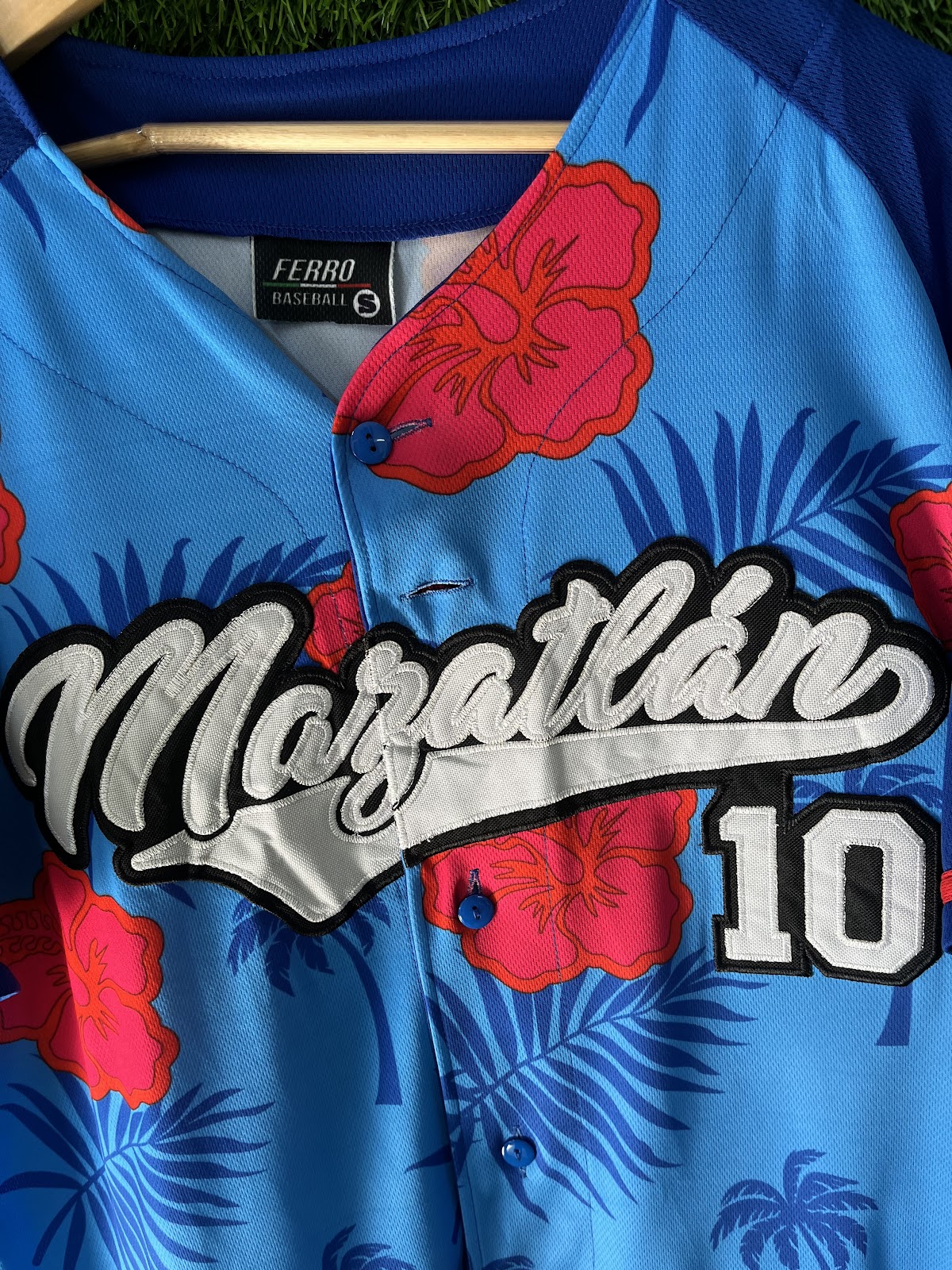 Mazatlan 10 MLB jersey detail