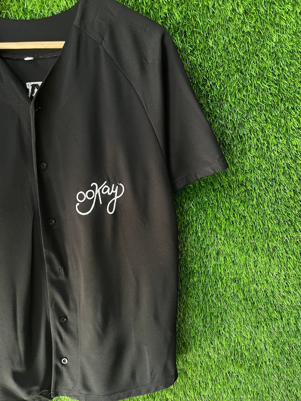 Ookay 7 MLB jersey detail