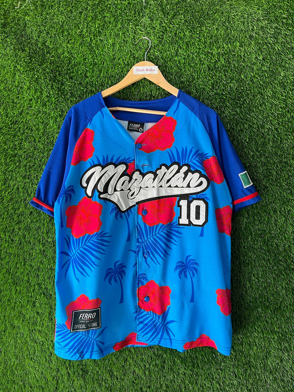 Mazatlan 10 MLB jersey detail