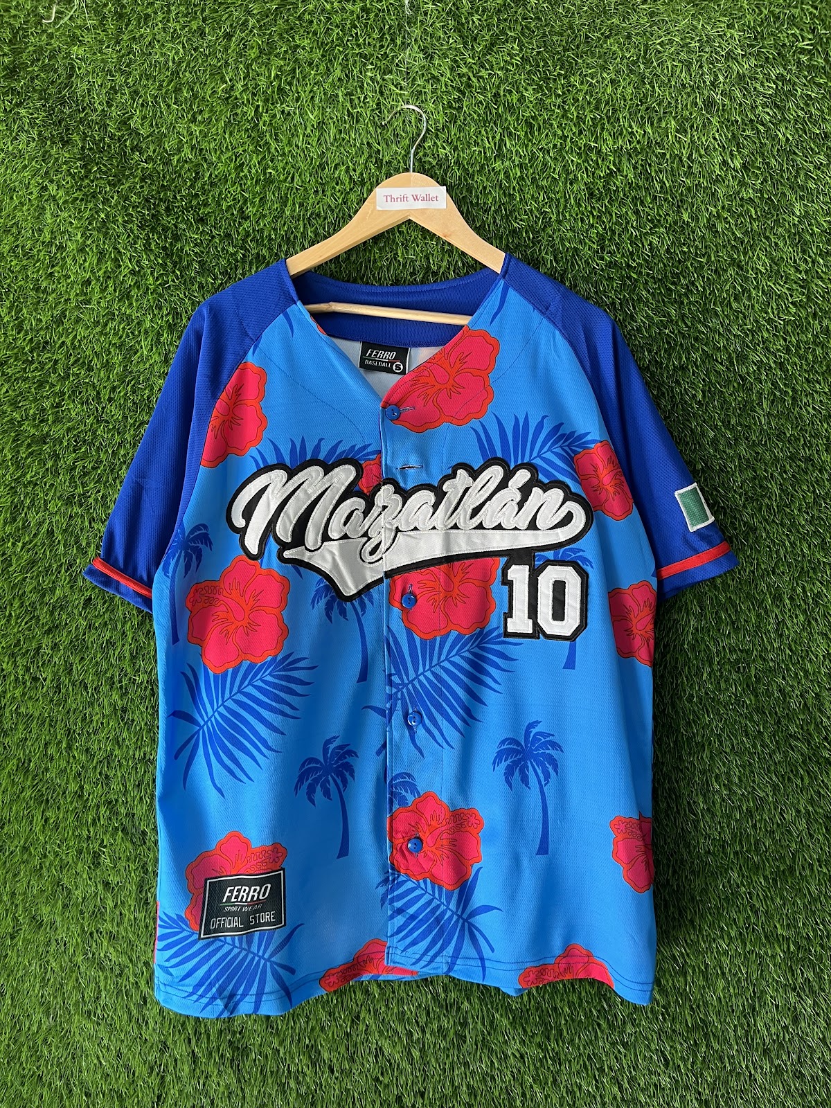 Mazatlan 10 MLB jersey detail