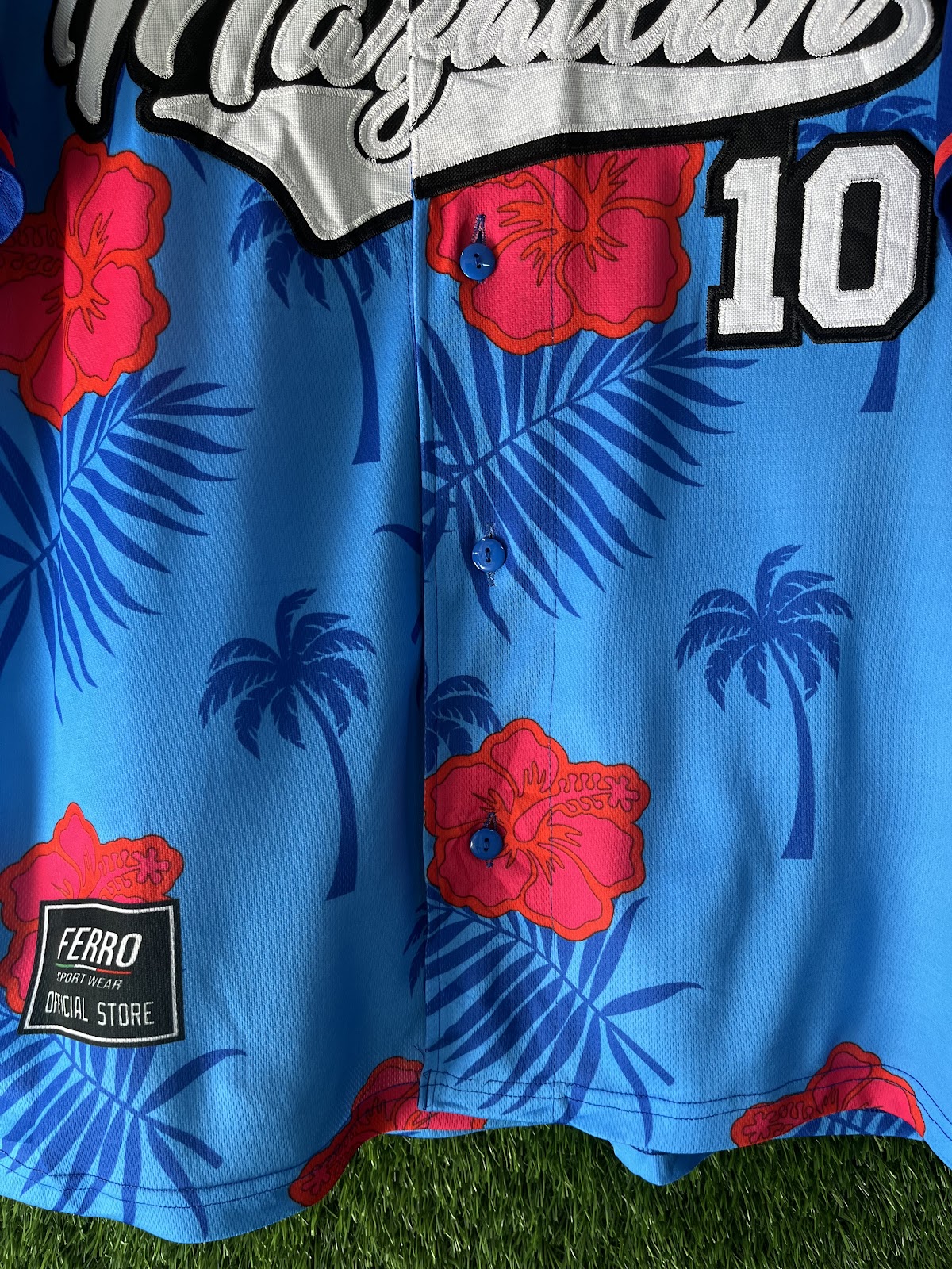 Mazatlan 10 MLB jersey detail