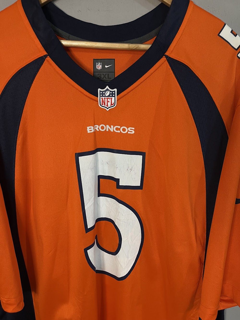 Half Sleeve Jerseys Vintage Streetwear Broncos Bridgewater 5