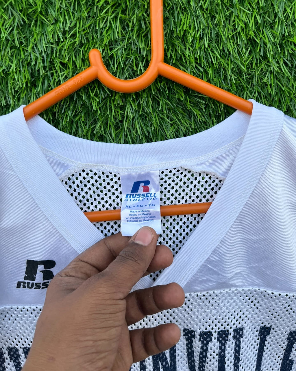 Cropped Mesh jersey Hudsonville Football (Oversized Half sleeve T Shirt or jersey unisex) - Thrift Wallet