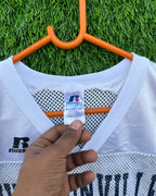 Cropped Mesh jersey Hudsonville Football (Oversized Half sleeve T Shirt or jersey unisex) - Thrift Wallet
