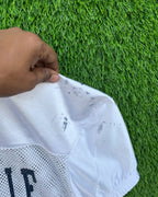 Cropped Mesh jersey Hudsonville Football (Oversized Half sleeve T Shirt or jersey unisex) - Thrift Wallet