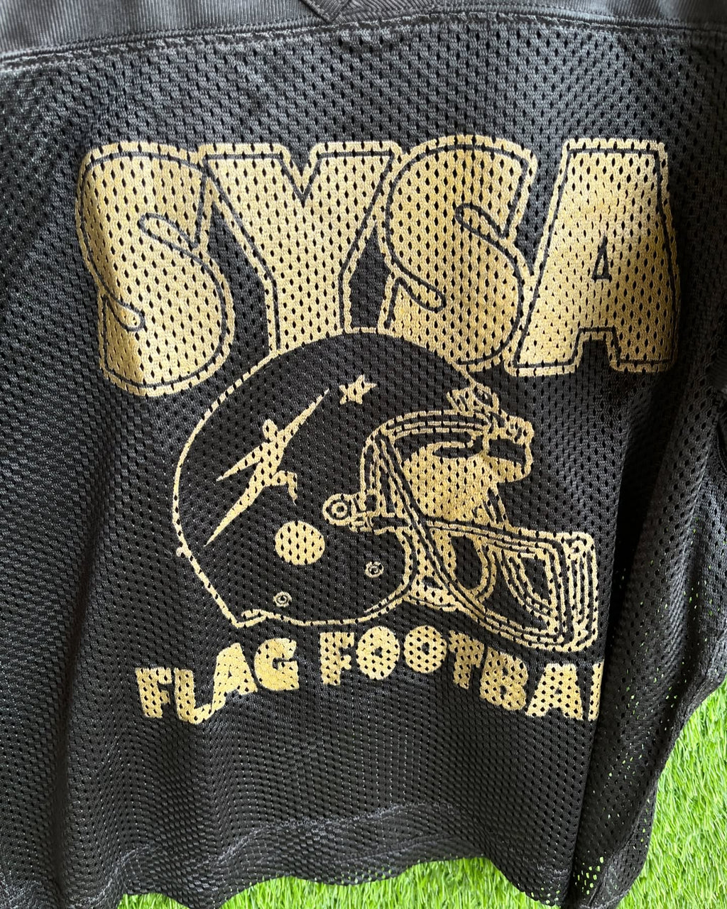 Cropped Mesh jersey SYSA FLAG (Oversized Half sleeve T Shirt or jersey unisex) - Thrift Wallet