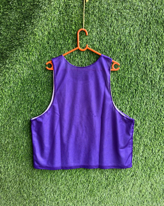 Reversible Sleeveless Jersey plain purple new balance(Oversized sleeveless T Shirt or jersey unisex)