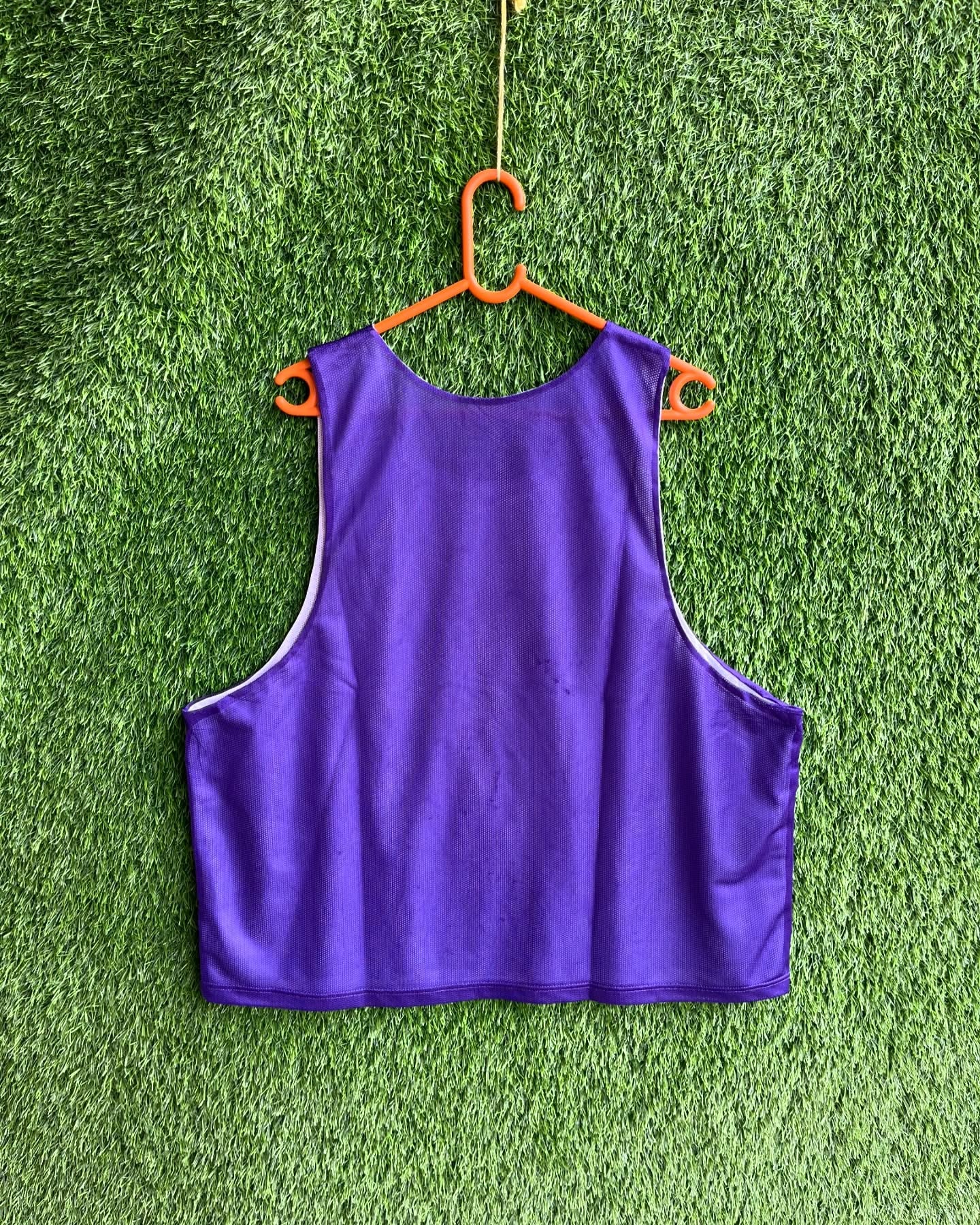 Reversible Sleeveless Jersey plain purple new balance(Oversized sleeveless T Shirt or jersey unisex) - Thrift Wallet