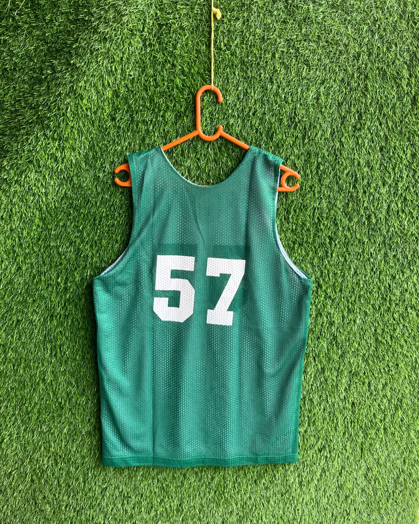 Reversible Sleeveless Jersey summer hoops 57 (Oversized sleeveless T Shirt or jersey unisex) - Thrift Wallet