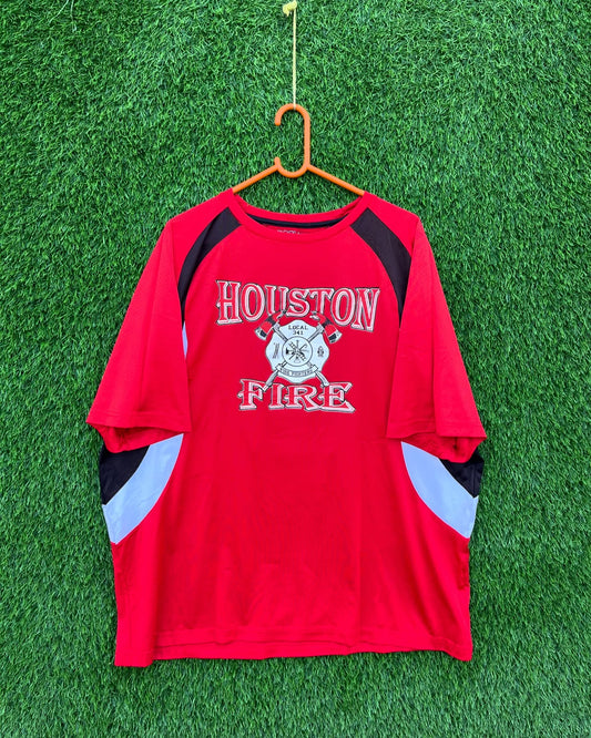 Houston Fire 2 (Oversized Half Sleeve T shirt or Jersey Unisex)
