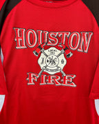 Houston Fire 2 (Oversized Half Sleeve T shirt or Jersey Unisex) - Thrift Wallet