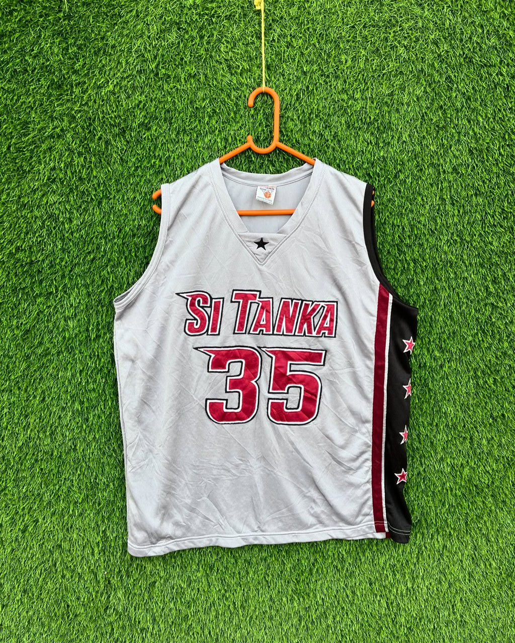 Sleeveless SI Tanka 35 (Oversized Sleeveless T shirt or Jersey Unisex) - Thrift Wallet