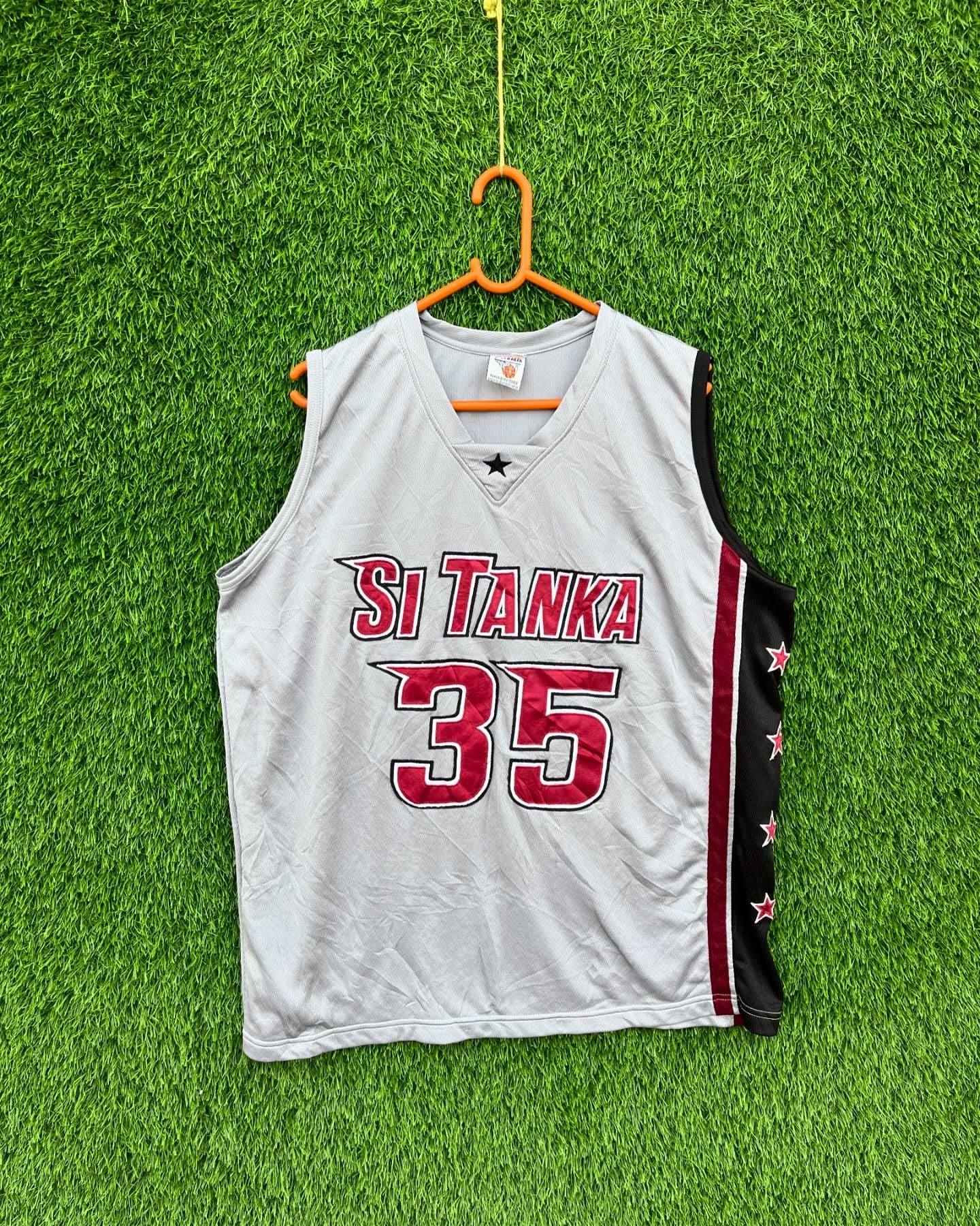 Sleeveless SI Tanka 35 (Oversized Sleeveless T shirt or Jersey Unisex) - Thrift Wallet