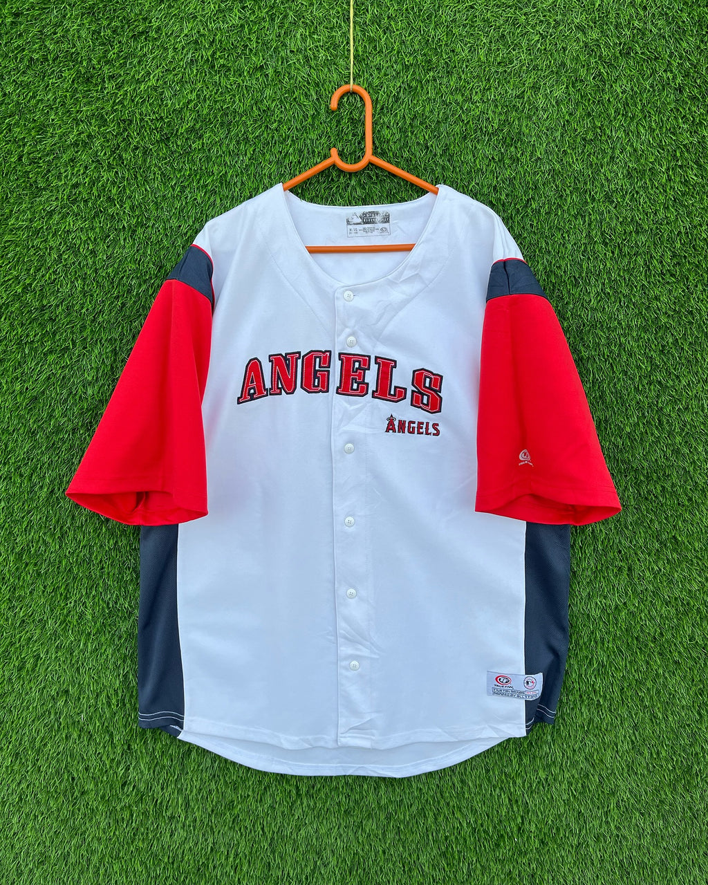 MLB Angels (Patchwork) (Oversized Half Sleeve T shirt or Jersey Unisex) - Thrift Wallet