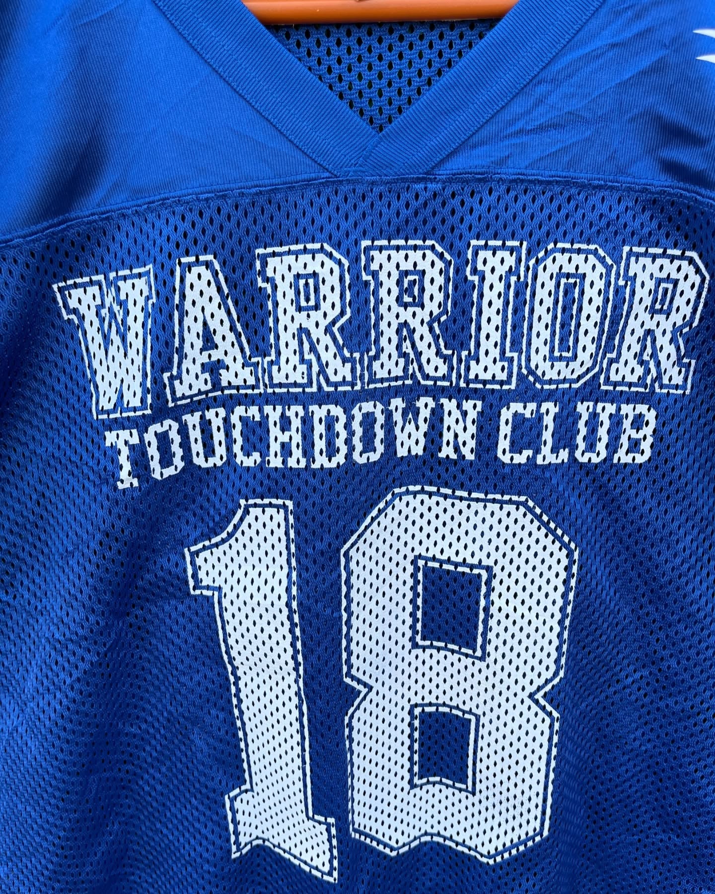 Mesh Jerseys Warrior Touchwood Club 18 (Oversized Half Sleeve T shirt or Jersey Unisex) - Thrift Wallet