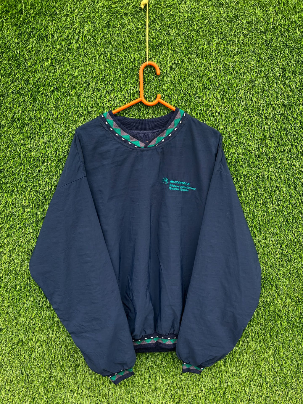 Motorola Windbreaker (Oversized Full Sleeve T shirt or Jersey Unisex) - Thrift Wallet