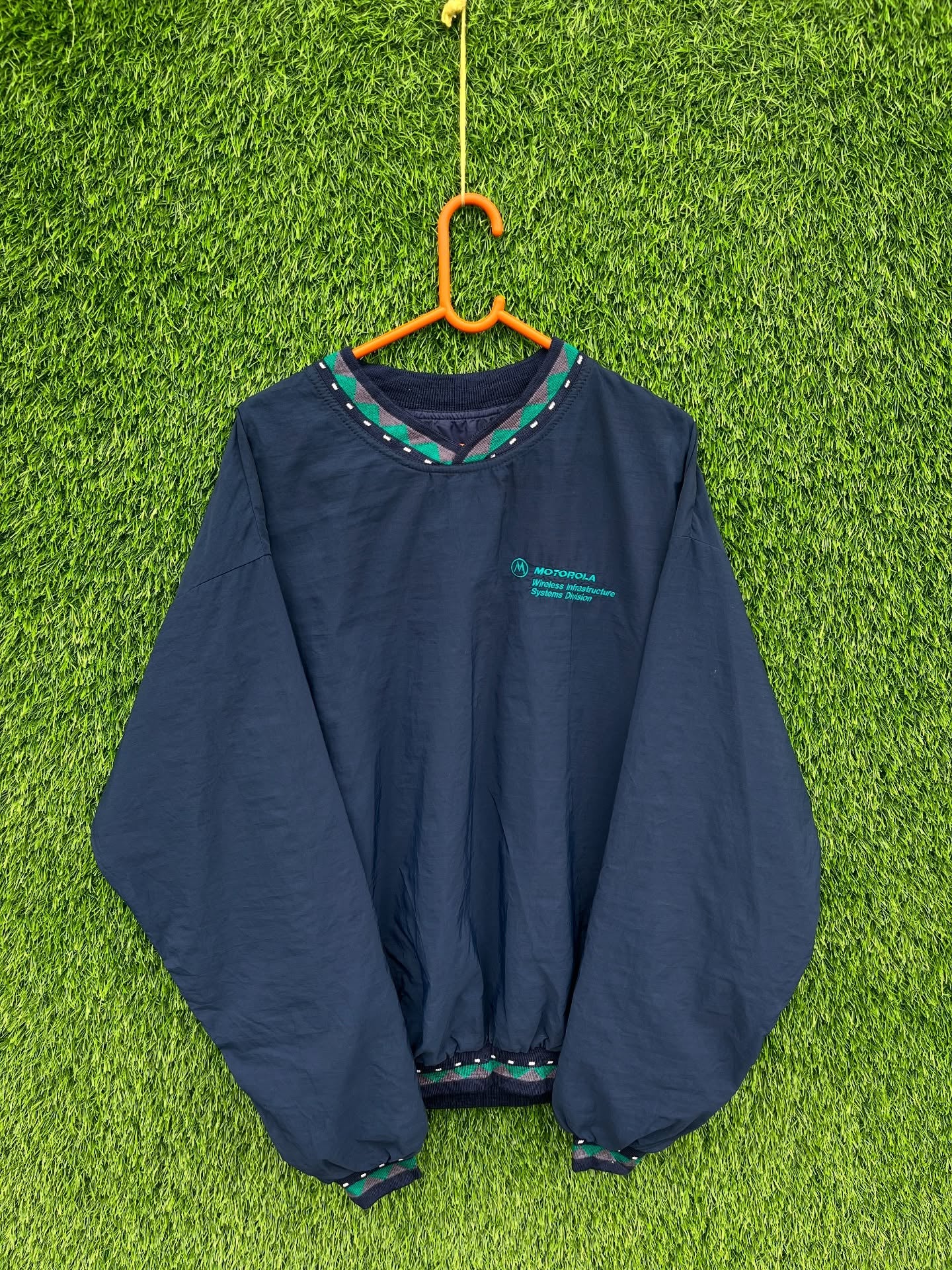 Motorola Windbreaker (Oversized Full Sleeve T shirt or Jersey Unisex) - Thrift Wallet