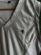 Basketball metallic grey (Oversized Sleeveless T shirt or Jersey Unisex) - Thrift Wallet