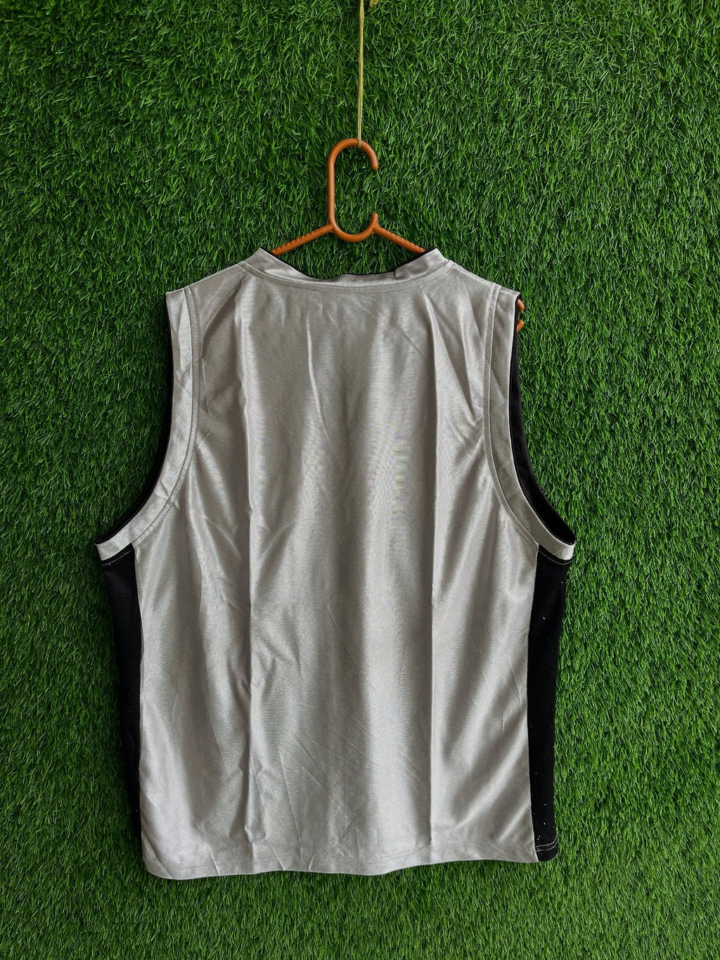 Basketball metallic grey (Oversized Sleeveless T shirt or Jersey Unisex) - Thrift Wallet