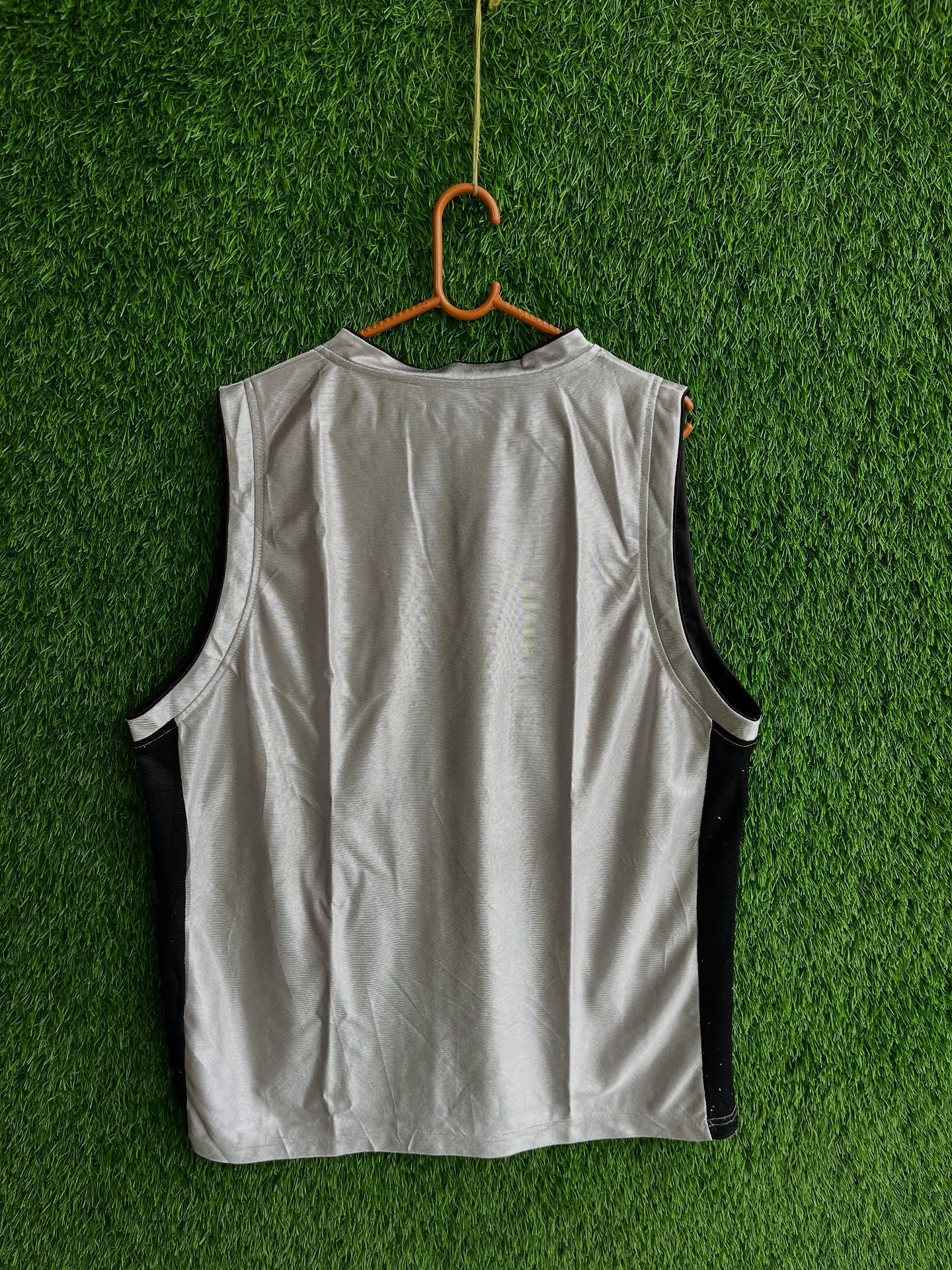 Basketball metallic grey (Oversized Sleeveless T shirt or Jersey Unisex) - Thrift Wallet