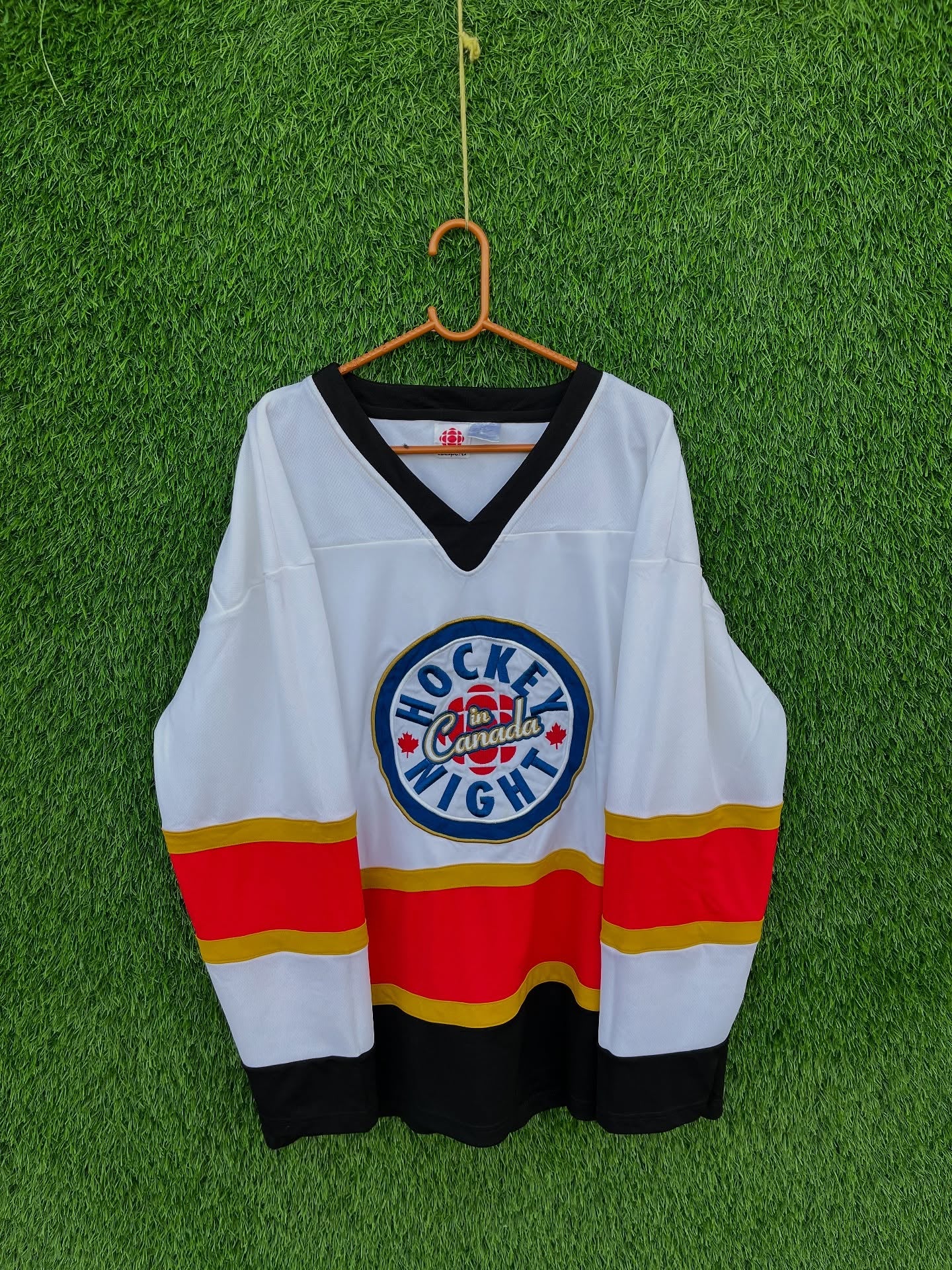 Ice hockey Jersey Hockey Night in Canada (Patchwork ) (Oversized Full Sleeve T shirt or Jersey Unisex)