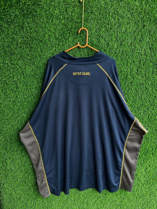 1/4th Zip Notre Dame Irish (Oversized Full Sleeve T shirt or Jersey Unisex)