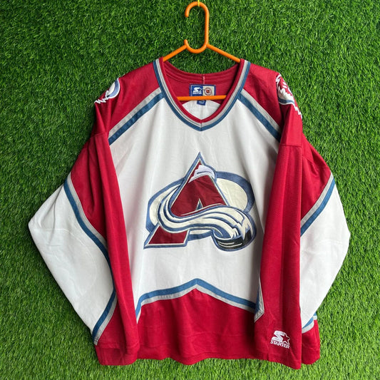 NHL Vintage Colorado Avalanche Oversized Jersey (Rare piece)  (Oversized Ice Hockey Full Sleeve T Shirt or jersey unisex)